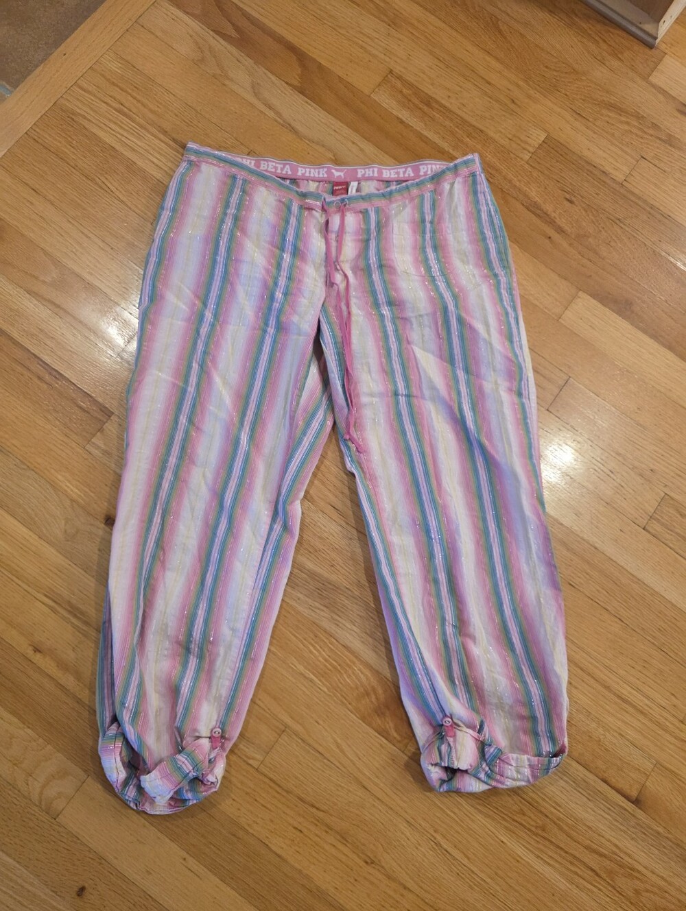 PINK By Victoria's Secret Phi Beta Pink Pajama Bottoms